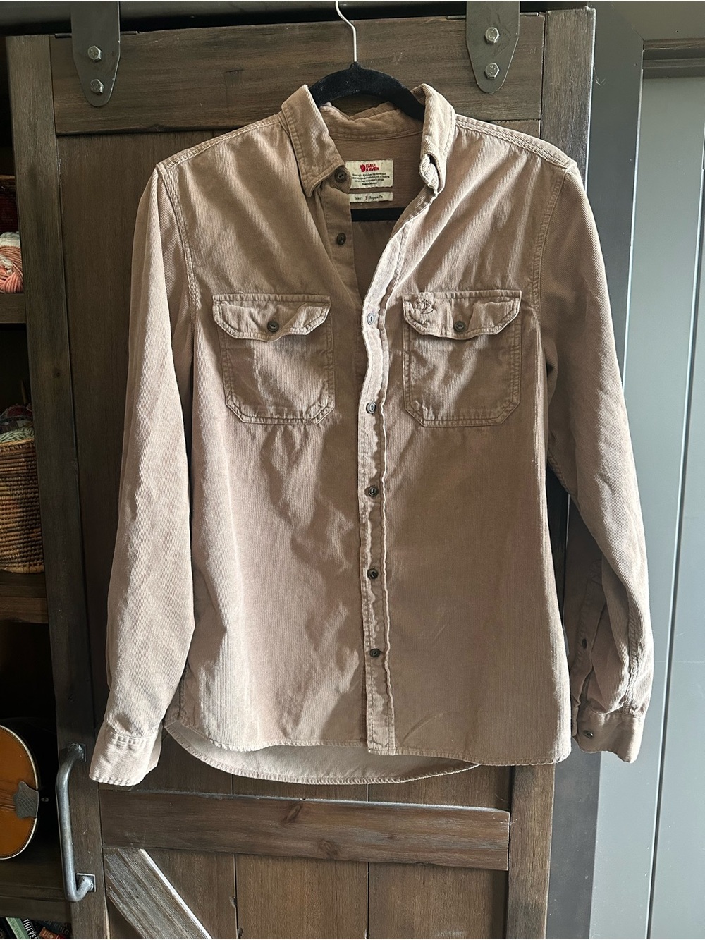 Fjallraven corduroy Button-Up Shirt in Light Brown